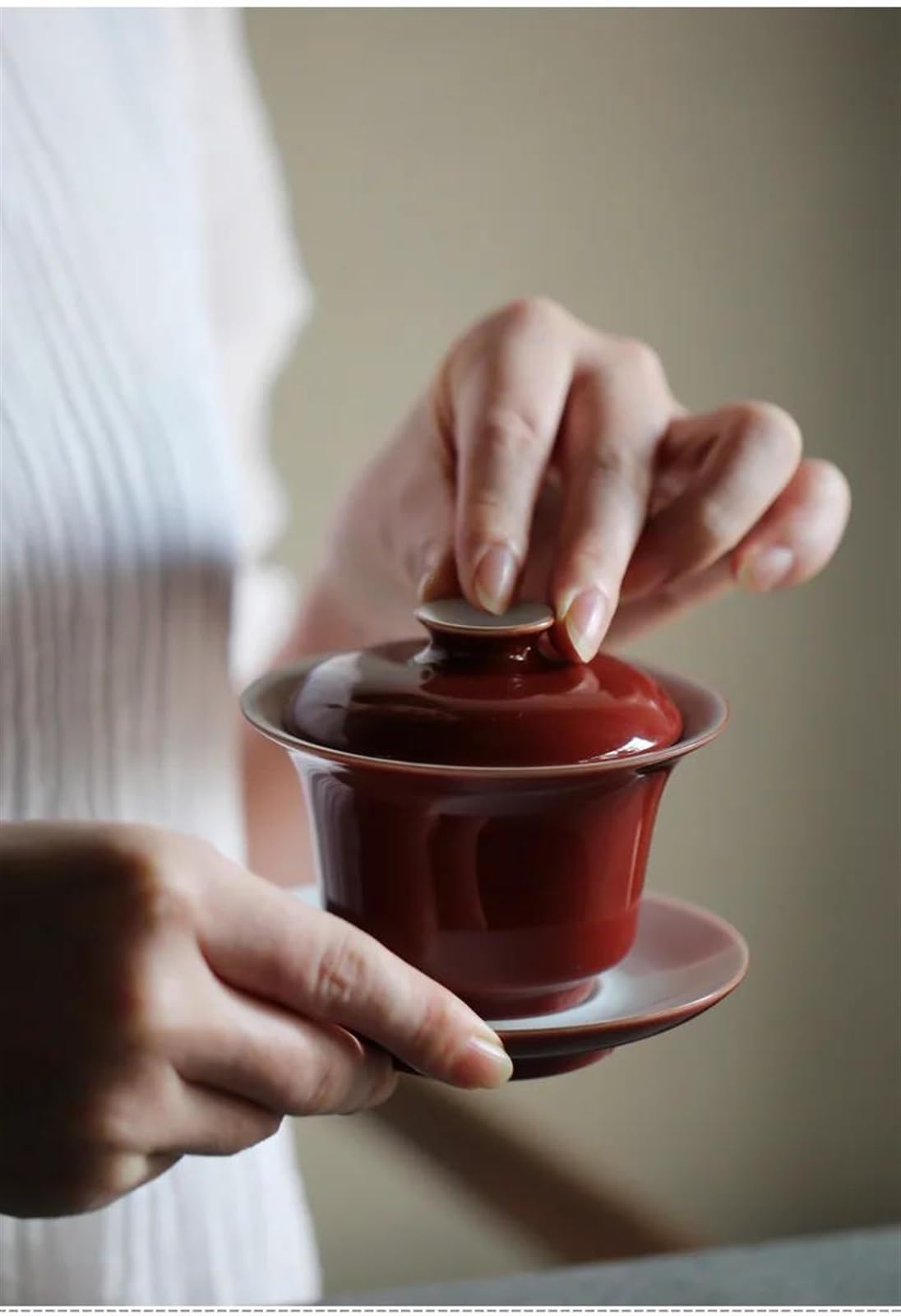 Teekanne, Reise-Teesets, Nachmittagstee-Set (140 ml), Kung-Fu-Teeset, Gaiwan-Tasse, handbemalt, Elegante Teekanne aus Jingdezhen, Wasserkocher, Kaffeetasse, chinesische Teekanne