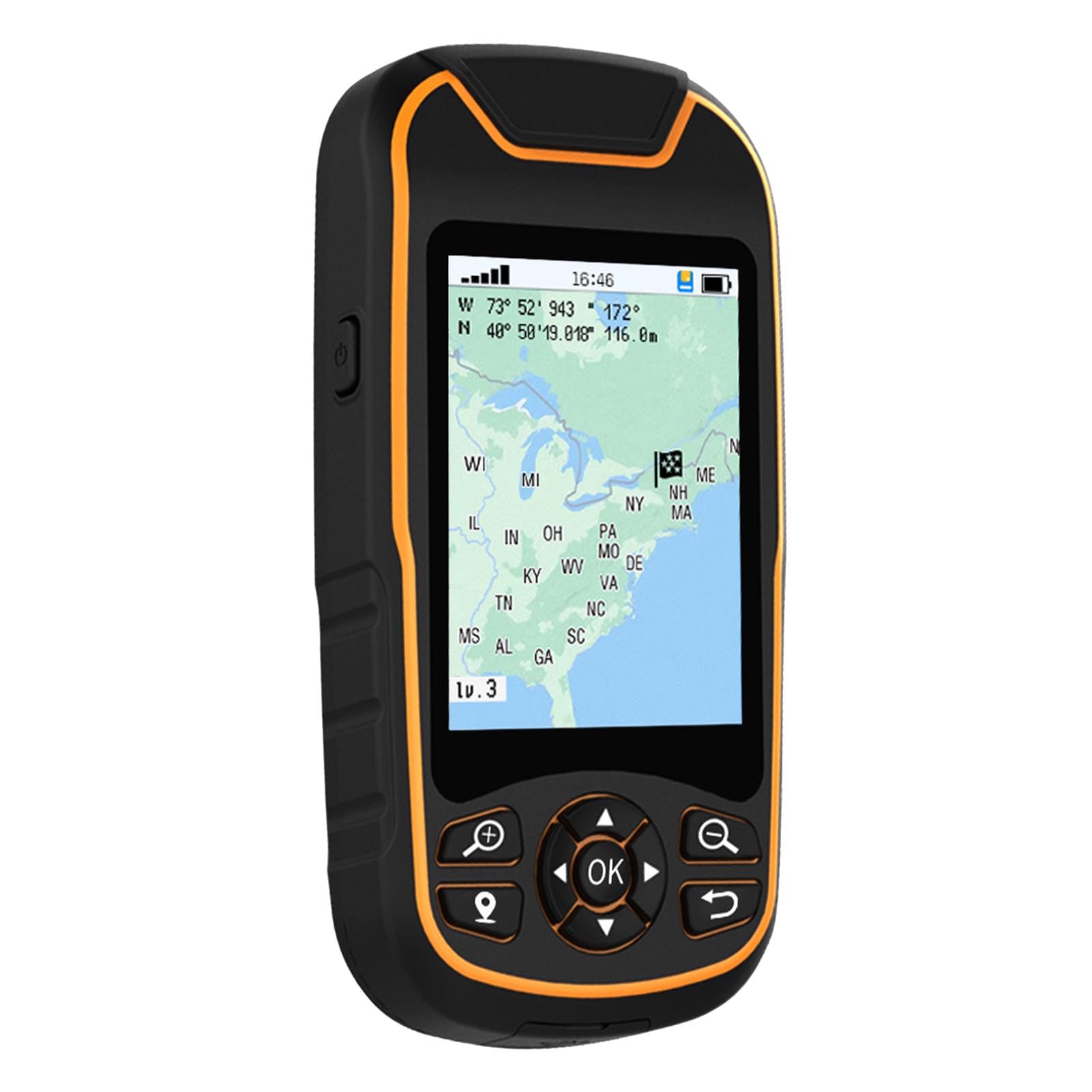 SEAFRONT Navegador GPS de Mano GPS GNSS Instrumento de Topografía Terrestre 4 Modos Medidor Terrestre Receptor GNSS Herramienta Topográfica para Medición de Distancia en áreas de