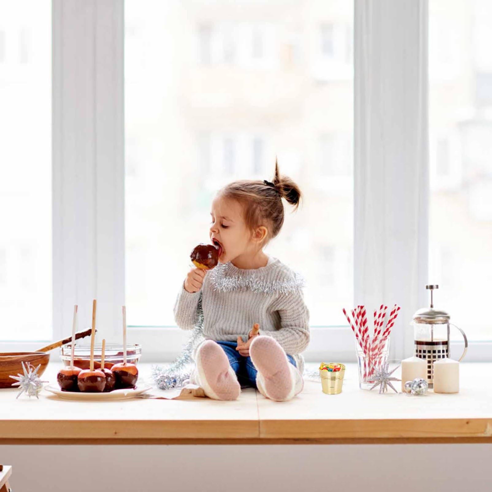 SOIMISS 10 Juegos Cajas De Dulces Para Bodas De Mini Cubos Metálicos Para Almacenamiento De Y Snacks Decoración Para Fiestas Y 10 Piezas X 10