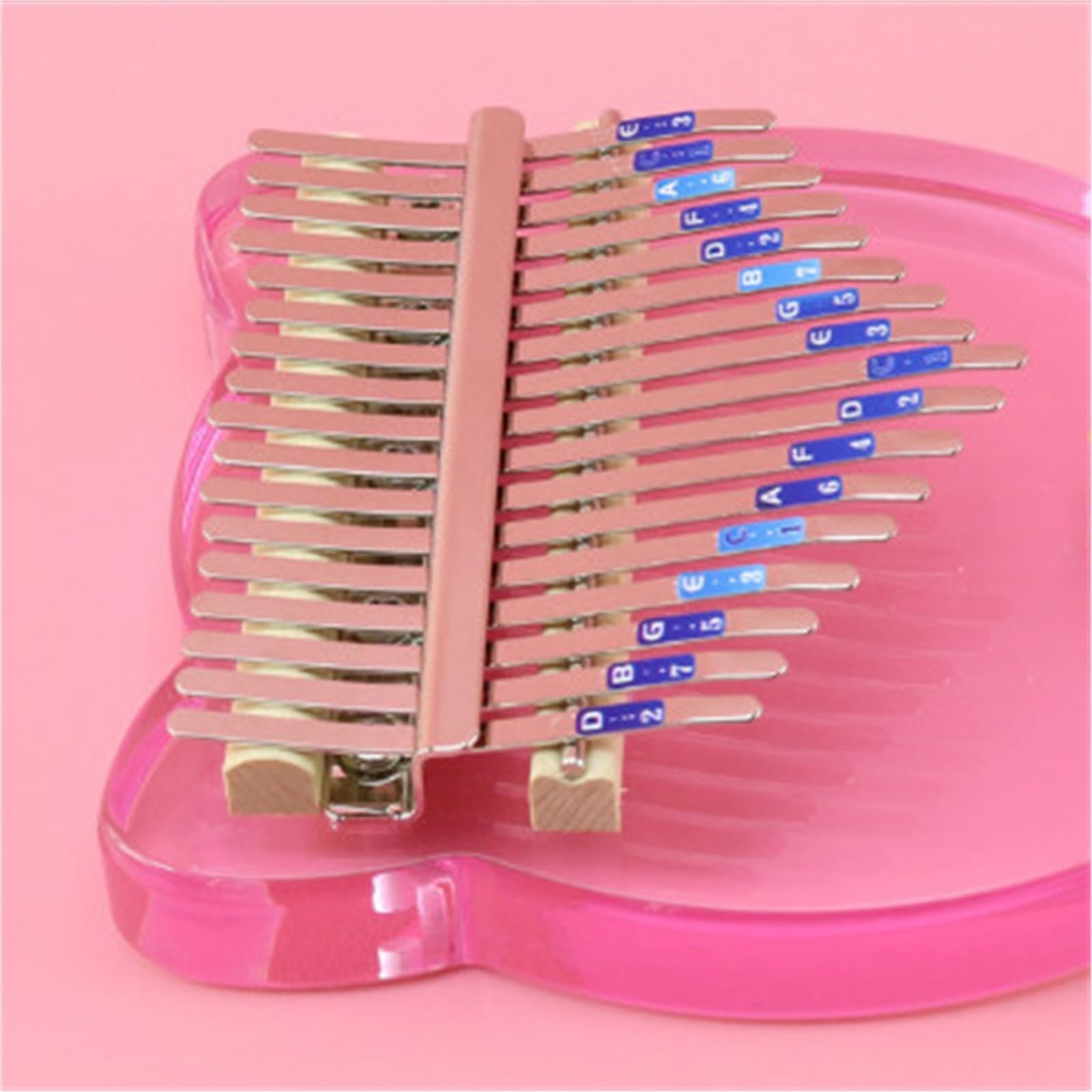 Kalimba Instrument 17-Noten Daumenklavier Kalimba Fingerklavier Anfängereinstieg Einfaches Musikinstrument Mit Zubehör(Style 1)