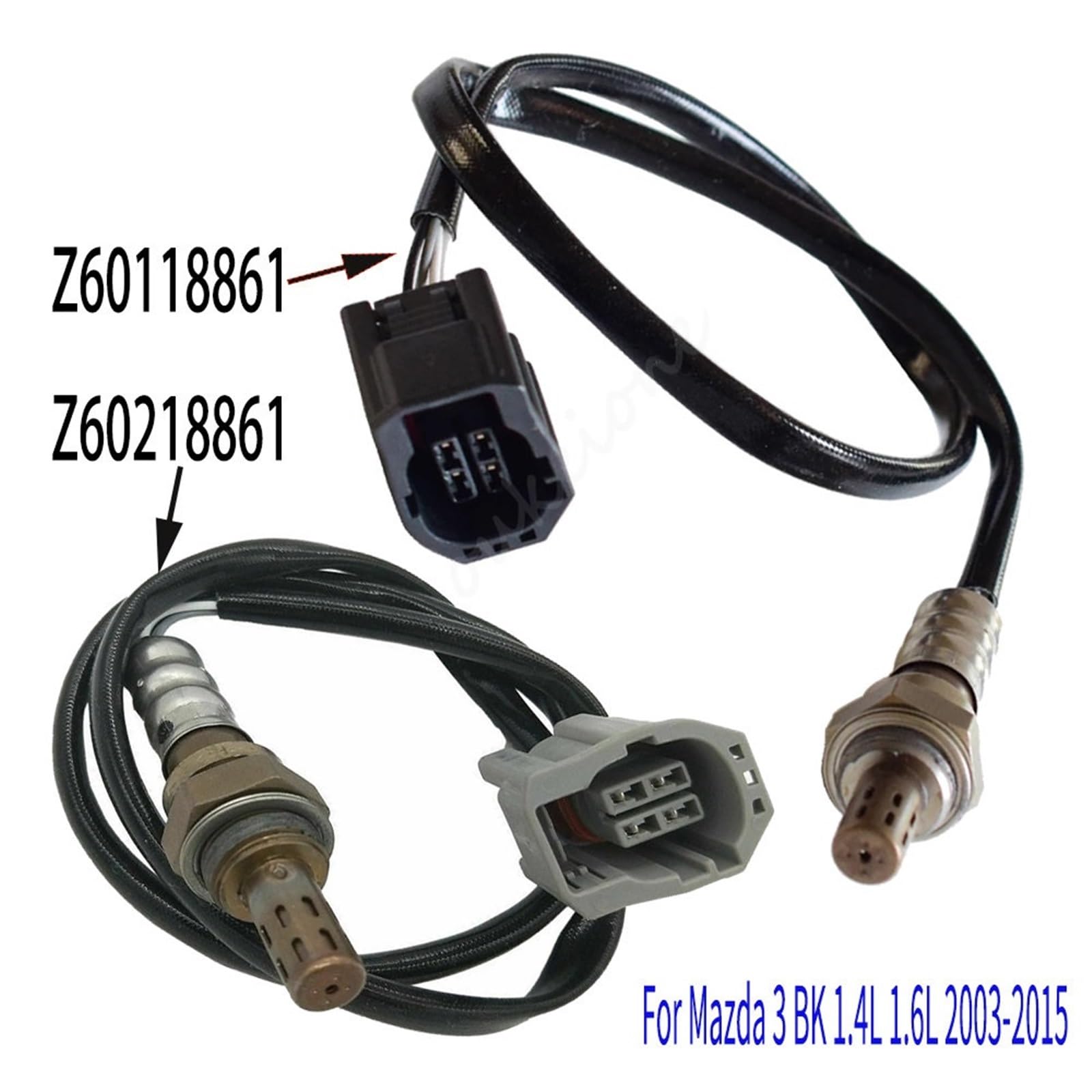 paliwasonda lambda Pasuje do Mazda 3 BK 1.4L 1.6L 2003-2015 Czujnik tlenu O2 Upstream Downstream Z60118861 Części zamienne do samochodów Akcesoria czujnik tlenu