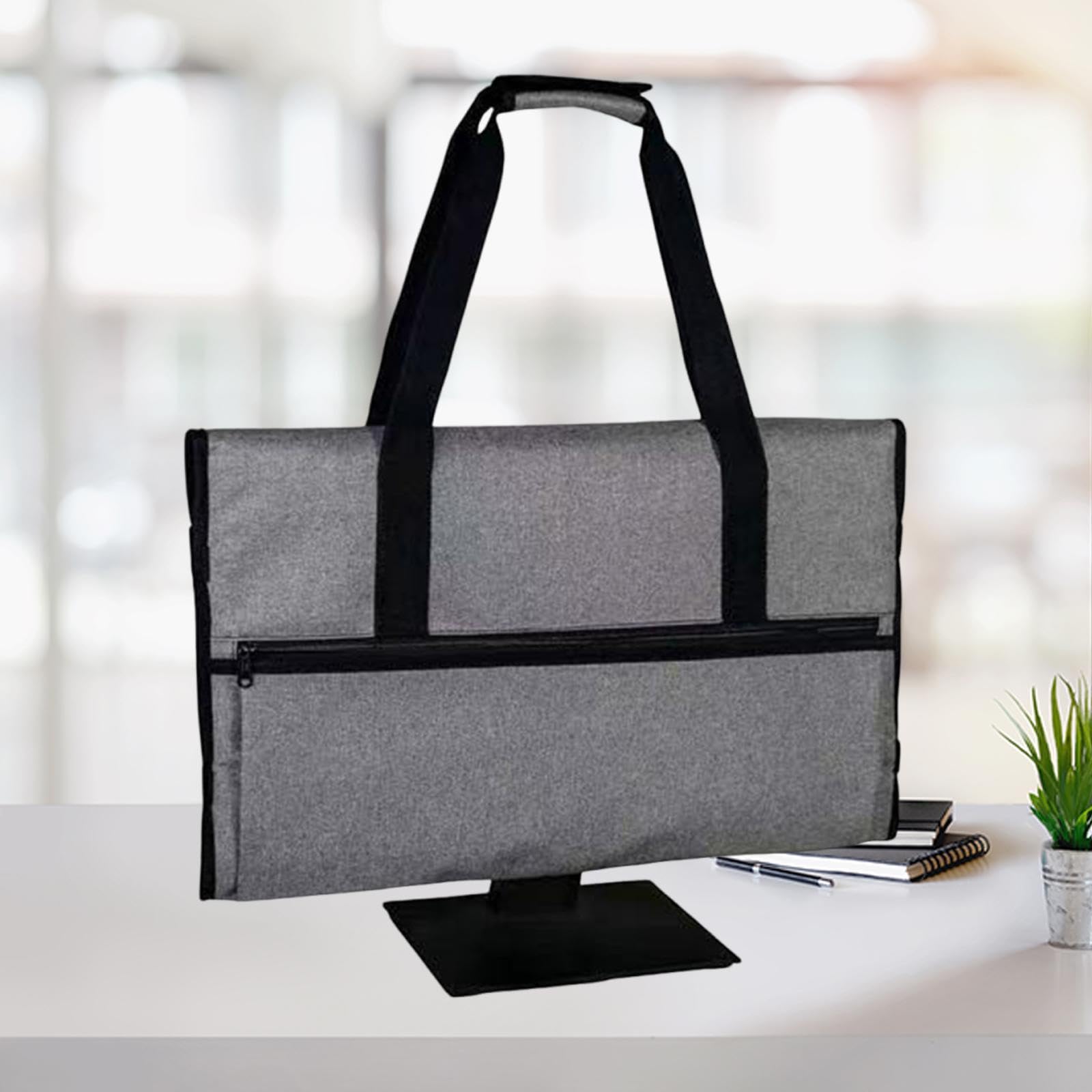 Reise-Tragetasche, Monitortasche, 34-Zoll-Computer, leicht, für unterwegs, professionelles Zubehör für Gepäck, Business, Schule, Büro, Grau