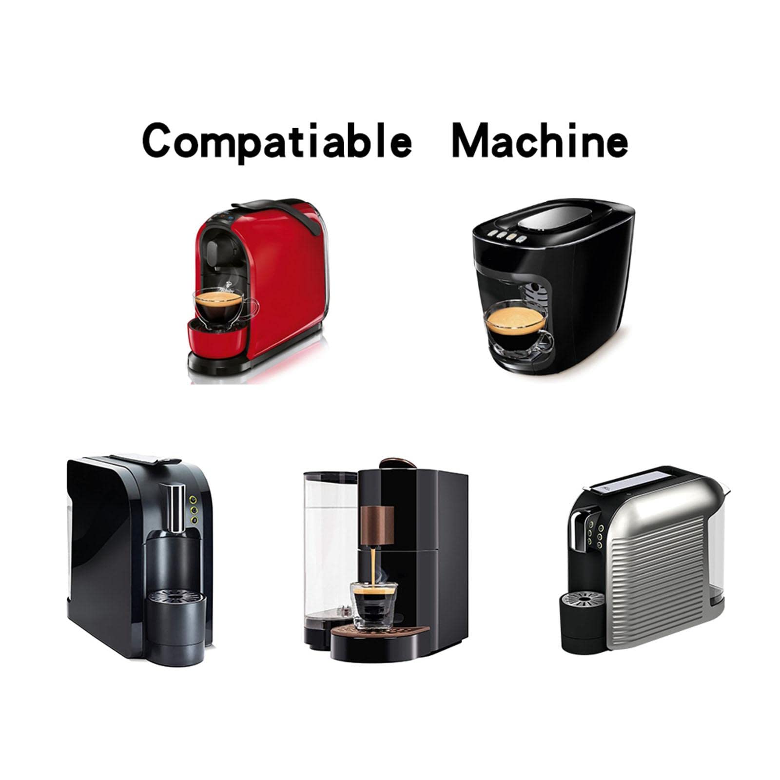 Filtros Recargables de La Taza de de Las Cápsulas de Café para La de ALDI / / K, 3Pcs Conjunto