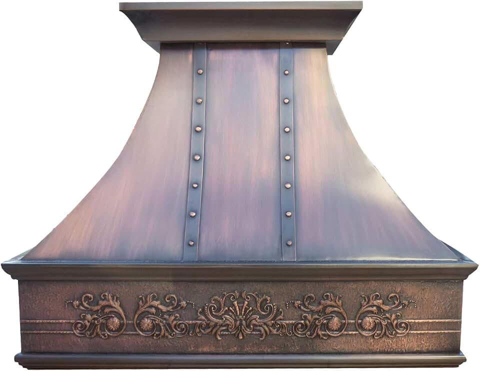 CT Copper Tailor Copper Range Hood Island Mount 54'' W,39'' H,VH18TRASM
