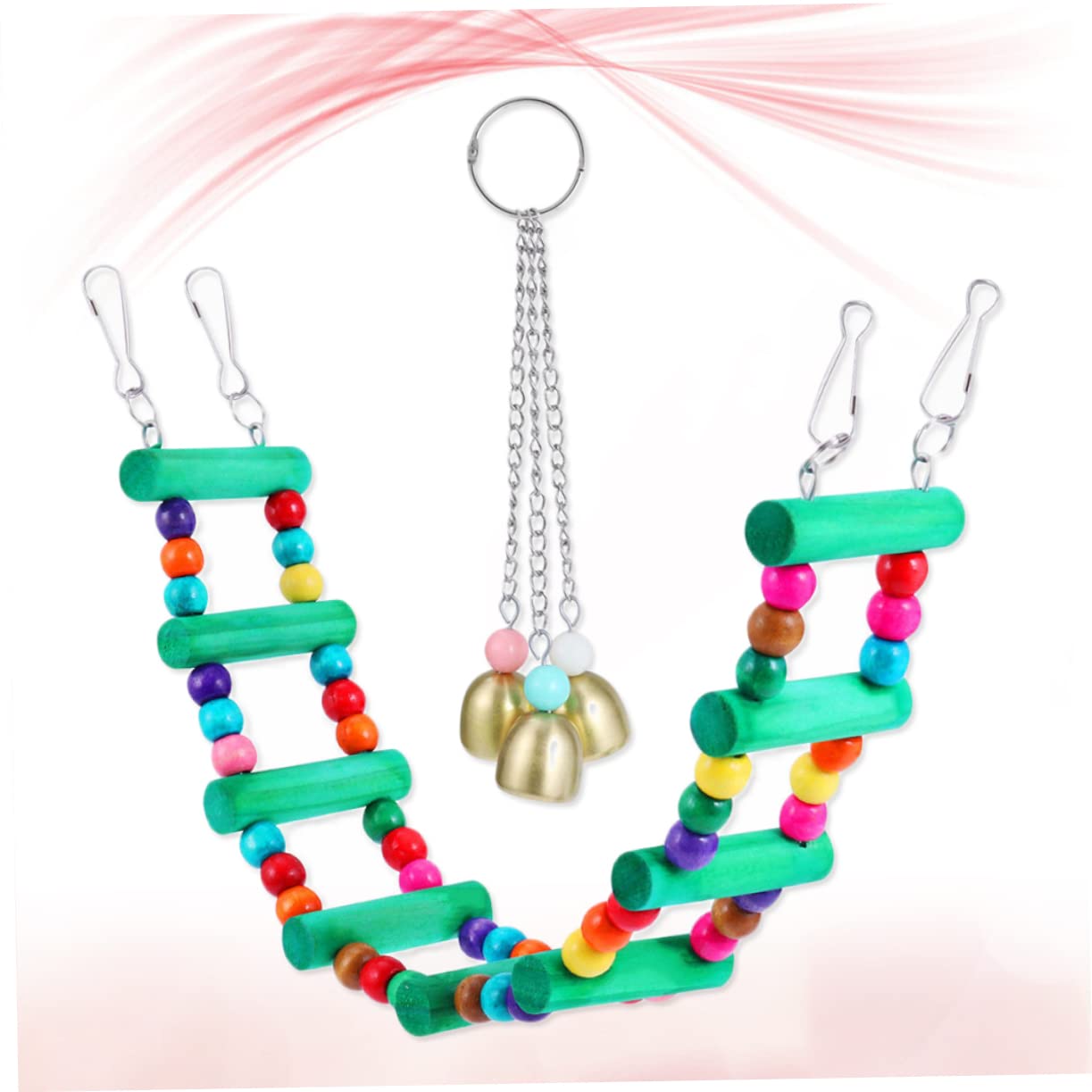 ABOOFAN 3 Set Di Giocattoli Per Altalena Per Pappagalli Giocattoli Per Gabbie Per Uccelli Per Scale Per Parrocchetti E Altalene Forniture Per Animali Domestici 2 Pezzi*3