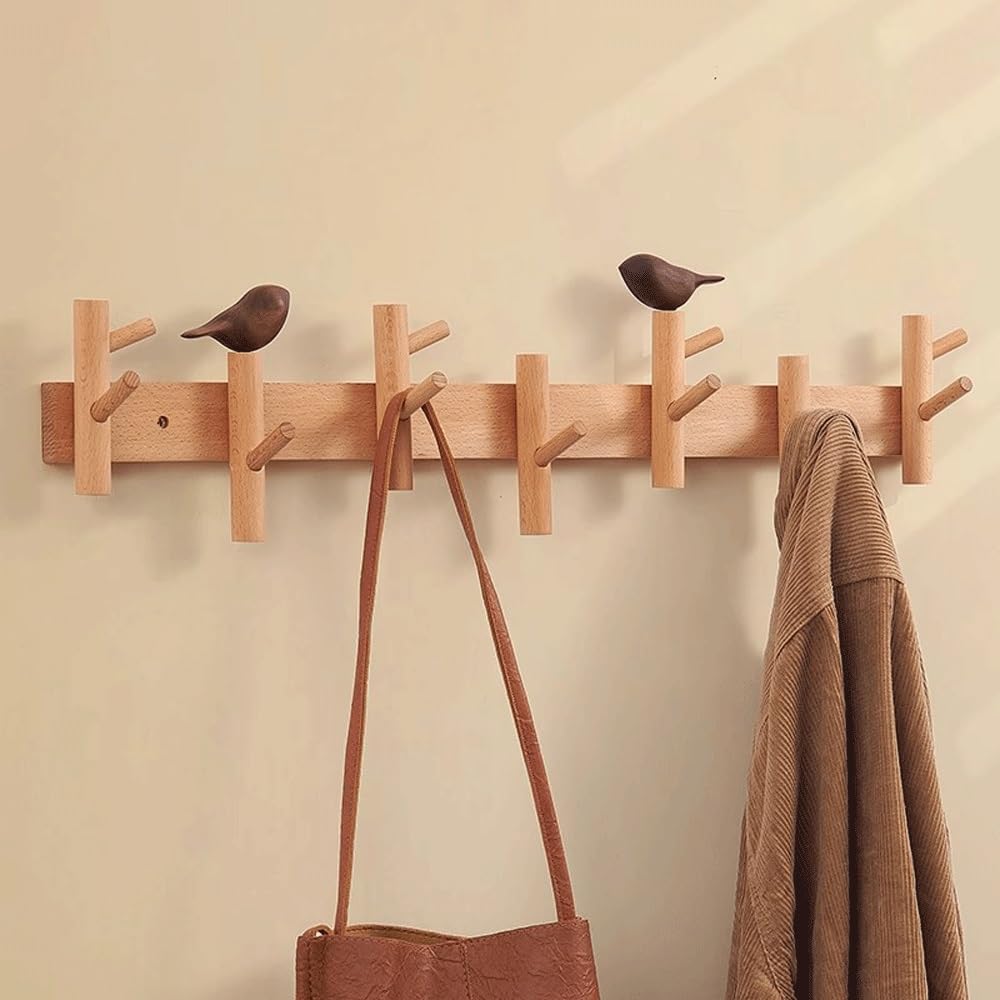 Perchero de Pared Gancho for ropa montado en la pared, entrada a la sala de estar, entrada al vestíbulo, colgador de bolsos, llavero, gancho for abrigos Colgador Pared(XL)