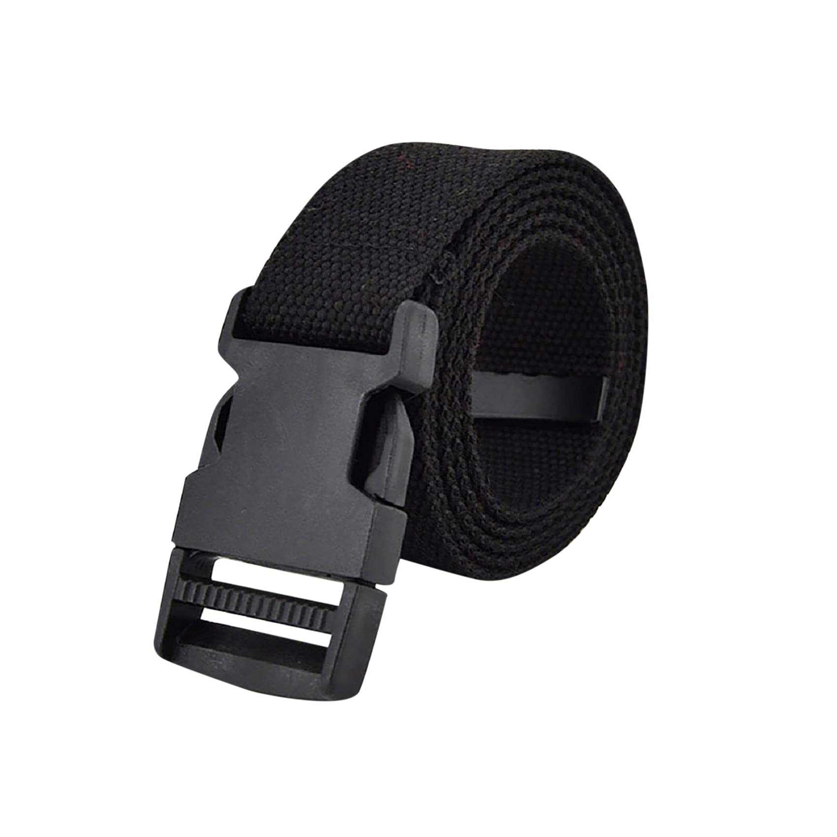Canvas Web Buckle Belt Adjustable Buckle Long Waistband for Women Men Teens