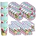 Pink Little Dino Girl Dinosaur Birthday Party Supplies Set Plates Napkins Cups Tableware Kit for 16