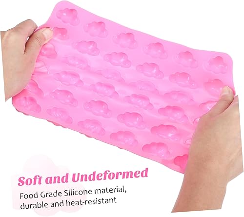 Miniatura 6 de Cabilock Moldes de silicona en forma de nube para chocolate, antiadherentes, de grado alimenticio, para chocolate, gelatina, rosa caramelo