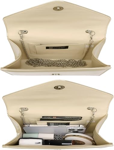 Miniatura 5 de Dasein Bolsos de noche con purpurina para mujer, bolsos formales para boda, fiesta, bolso de mano elegante, bolso de mano para cóctel, baile de