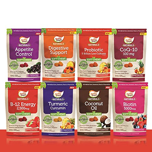 Healthy Delights Naturals, Probiotic Soft Chews, Supports Immune Health, Digestive Balance, Containing 5 Billion CFU’s to help restore digestive balance, Delicious Tropical Punch Flavor, 30 Count