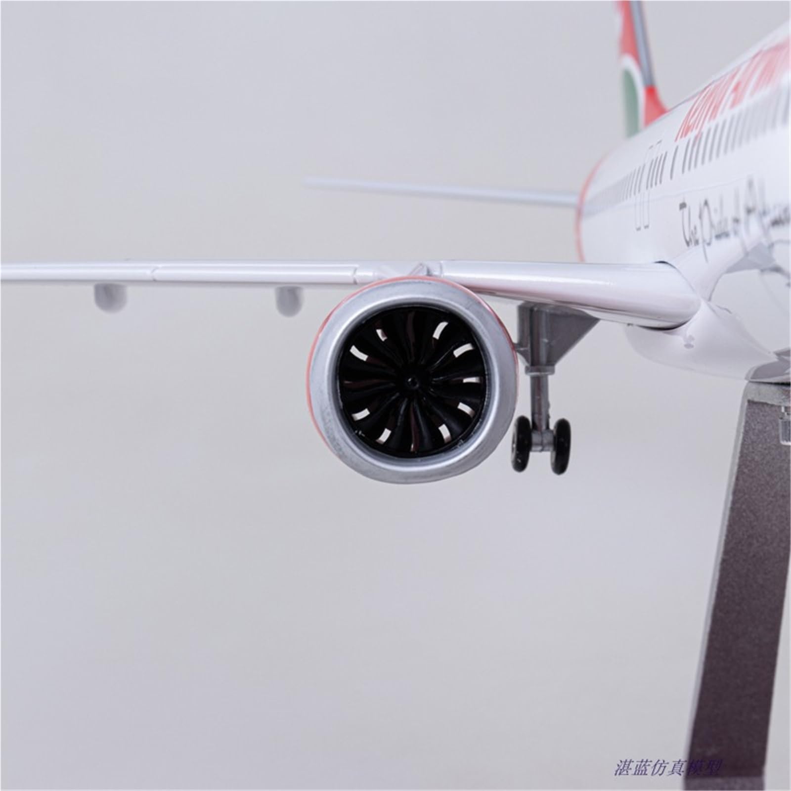 Vantor Repliki modeli samolotów Replika samolotów cywilnych w skali 1/85 47 cm Kenya Airways dla modelu samolotu Boeing 737 do wyświetlania miniaturowego w lotnictwie (ze światłem)