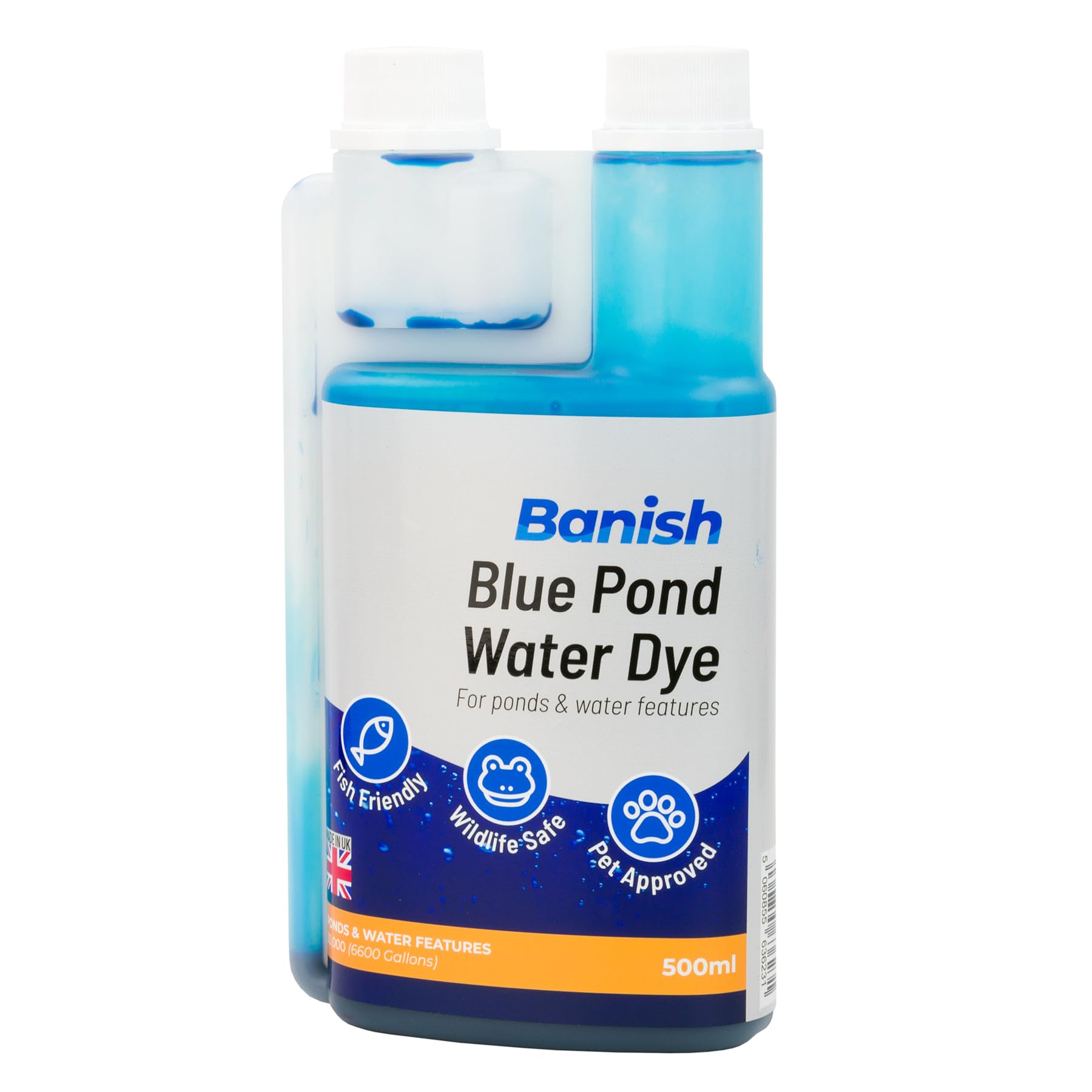 Pisces Banish Blue Pond Dye 500ml Water Colour Algae Control Reduce Blanketweed Growth