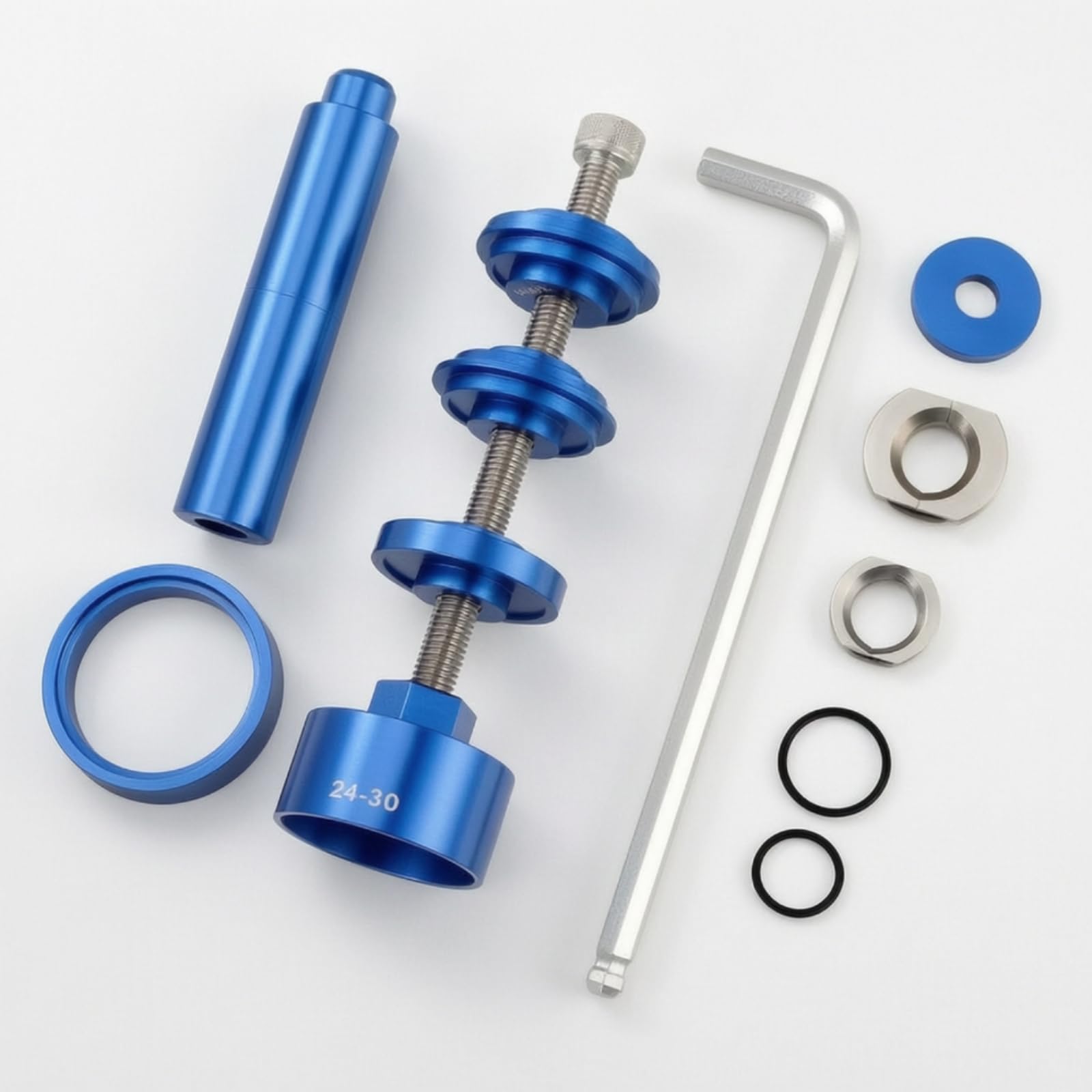Kit Installatore Movimento Centrale per Bicicletta con Corpo in Alluminio Filettata in Acciaio Manico Zigrinato per Presa Sicura Adatto per