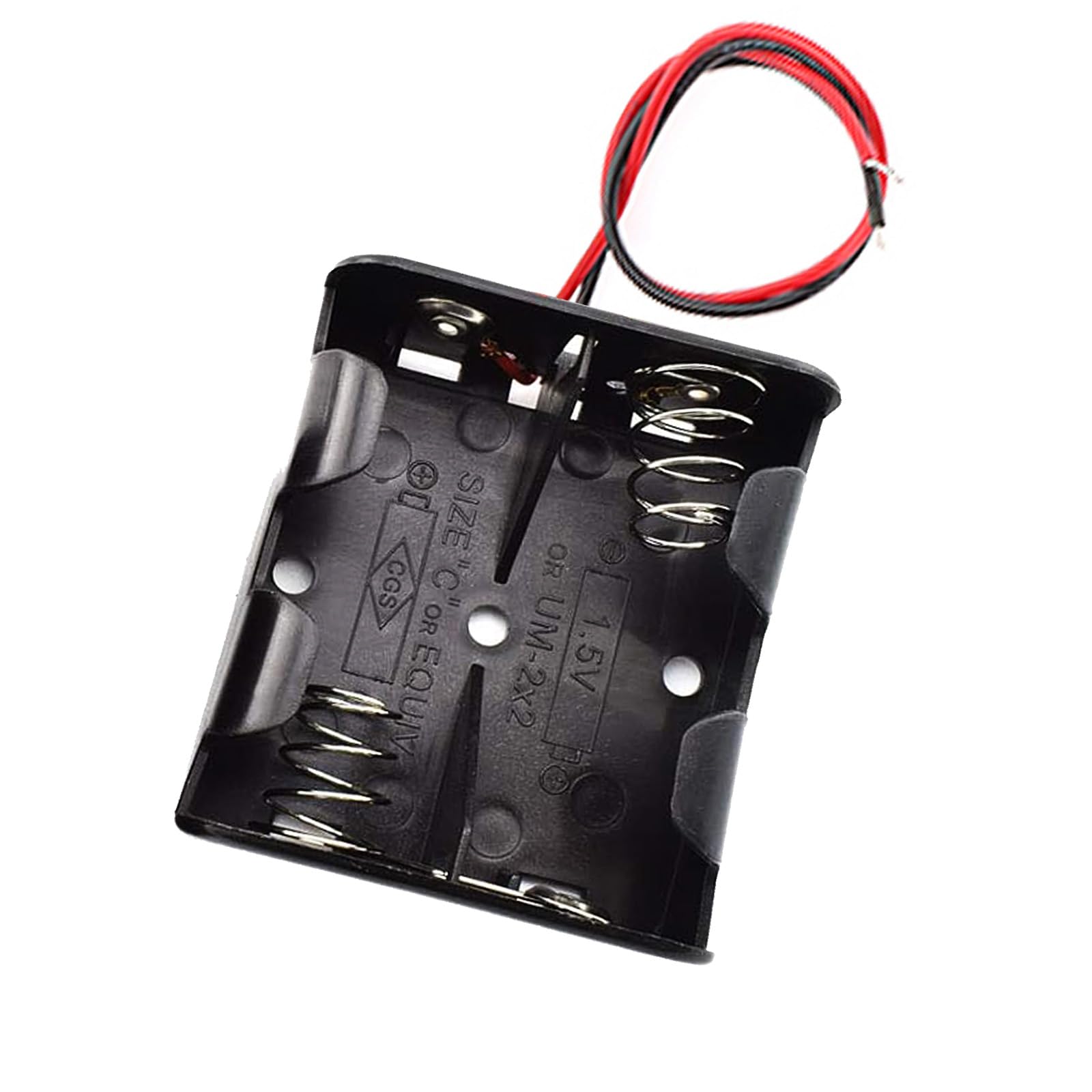 2 X Open Battery Case With Solder Terminals - View #10