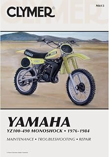 1976-1984 Yamaha YZ100-490 Monoshock CLYMER MANUAL YAM YZ100-490 MONOSHOCK 76-84, Manufacturer: CLYMER, Manufacturer Part Number: M413-AD, Stock Photo - Actual parts may vary.