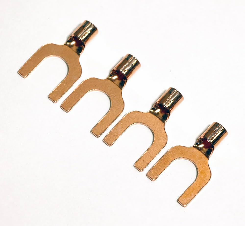 Amazon.co.jp: OFC 純銅 Yラグ端子 ポスト径8mm スピーカー端子