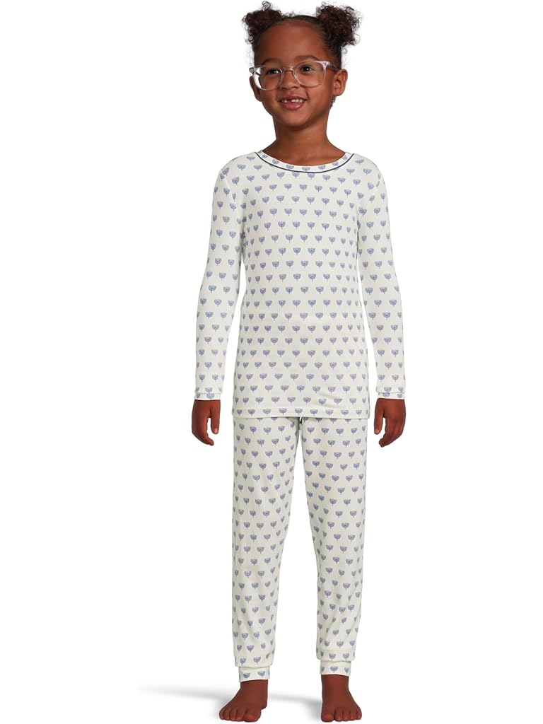 White Eberjey Gisele Printed - The Night Time Set (Little Kids/Big Kids)