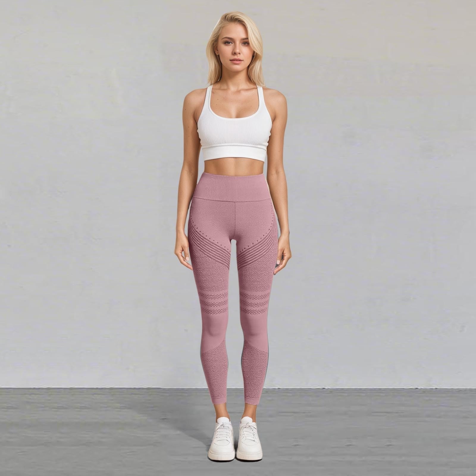 Legginsy antycellulitowe – damskie legginsy sportowe, długie, z wysokim stanem, elastyczne spodnie sportowe, nieprzejrzyste, kompresyjne, do jogi, push-up, do fitnessu, kompresyjne legginsy damskie
