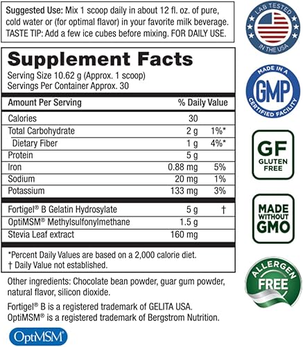 Miniatura 3 de Purity Products Paquete – JointGel (polvo de baya) + JointGel (polvo de superchocolate) péptidos de colágeno bioactivos + MSM – Apoya la función