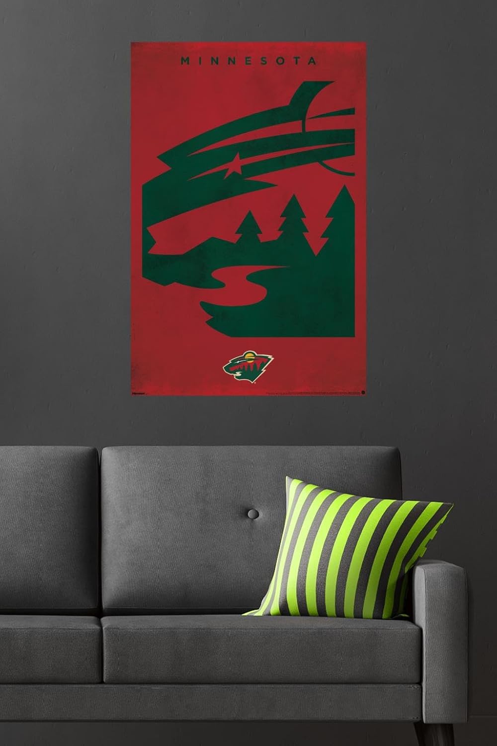 Trends International NHL Minnesota Wild - Logo 25 Wall Poster, 34L x 22.4W, Unframed Version - Image 4