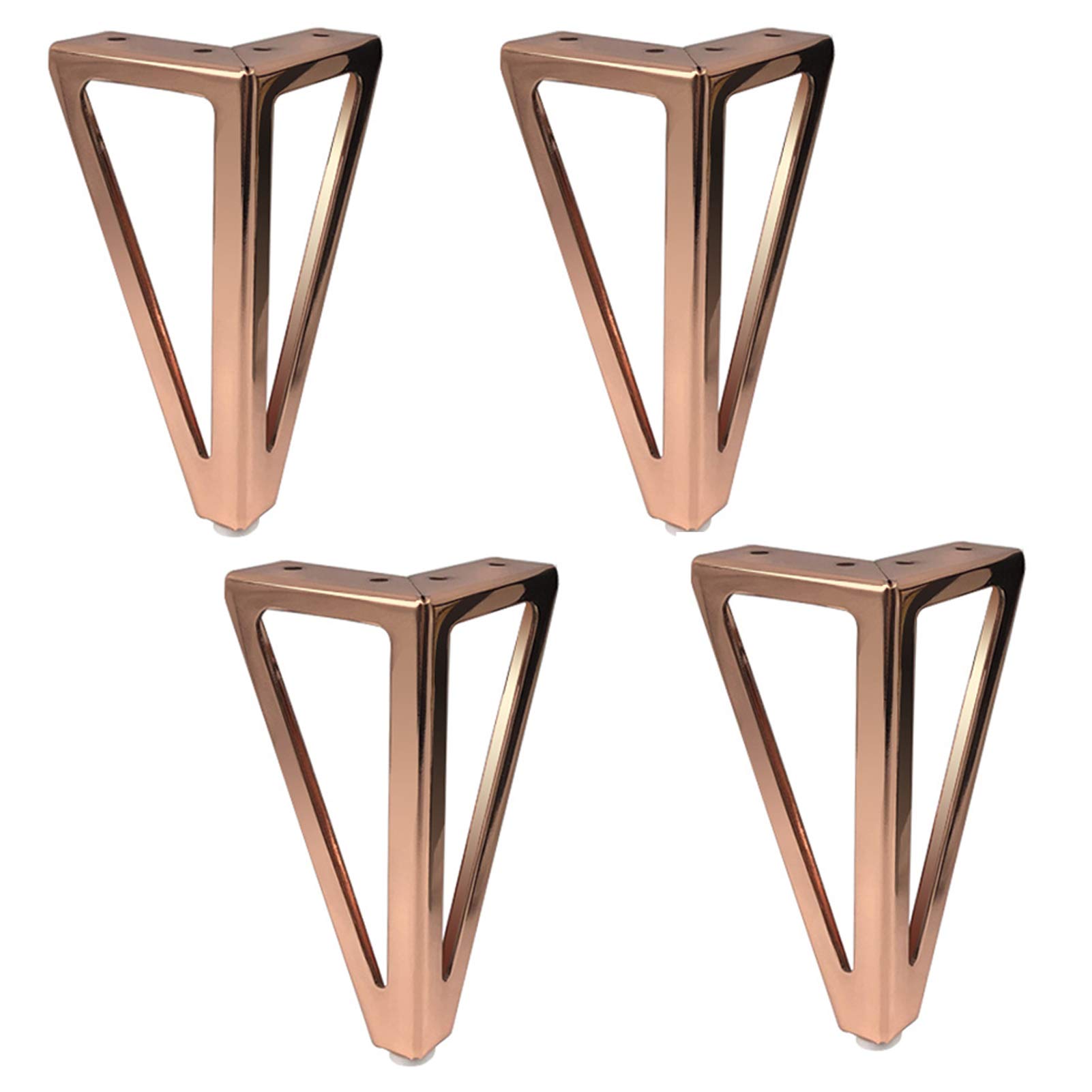 Gambe mobili di ricambio da 6"/15 cm,piedini triangolari per divani,piedini per mobili,gambe per tavoli fai-da-te in ferro,piedini per mobili,per sedie,gambe per mobili,gambe in metallo per divano,gam