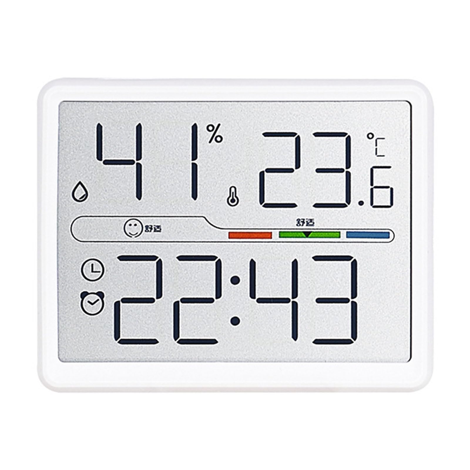 CRFFZ Digital Clock Weather Stations, High Clear Display of Time Date, Setups Battery Operated Kitchen Time Alarm