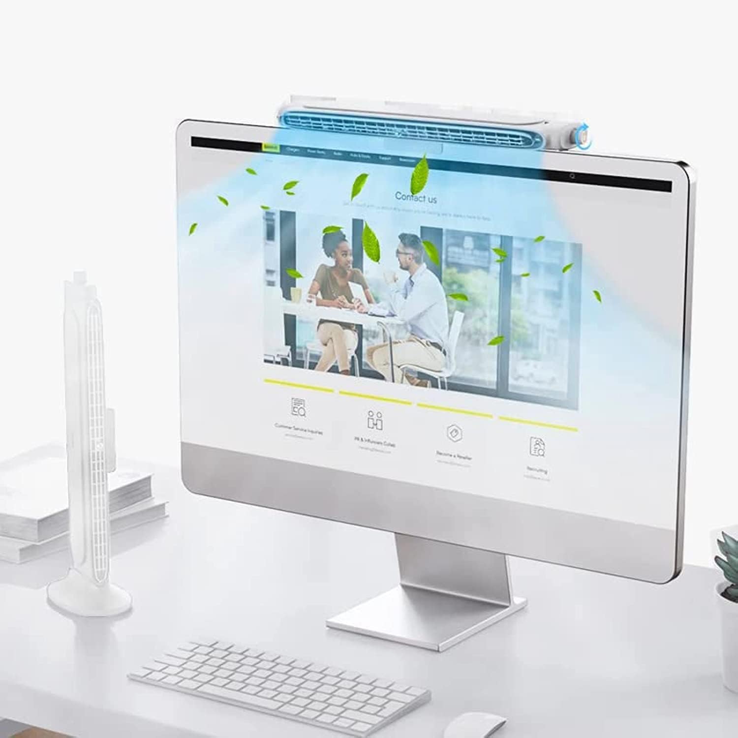 AVIAXO 2-In-1 Monitor Clip on Fan with Light, Clip On Computer Fan Desktop Fan with Stepless Wind Speed, Bladeless Personal Fan Rechargeable USB Fan for Office Desktop, Dimmable Eye-Protection Lamp (B0D426Q714) Amazon Price History, Amazon Price Tracker