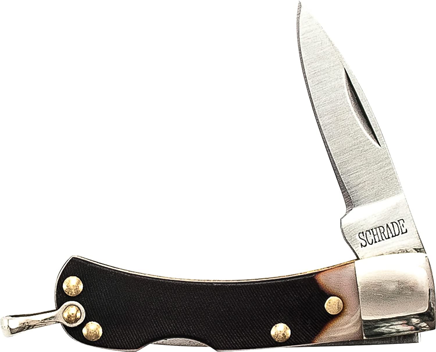 Old Timer 1OT Small Lockback Traditional Pocket Knife with 1.6in High Carbon Stainless Steel Blade, Sawcut Handle, and Convenient Everyday Carry Size for EDC, Utility, Box Opener, Camping, and Outdoor