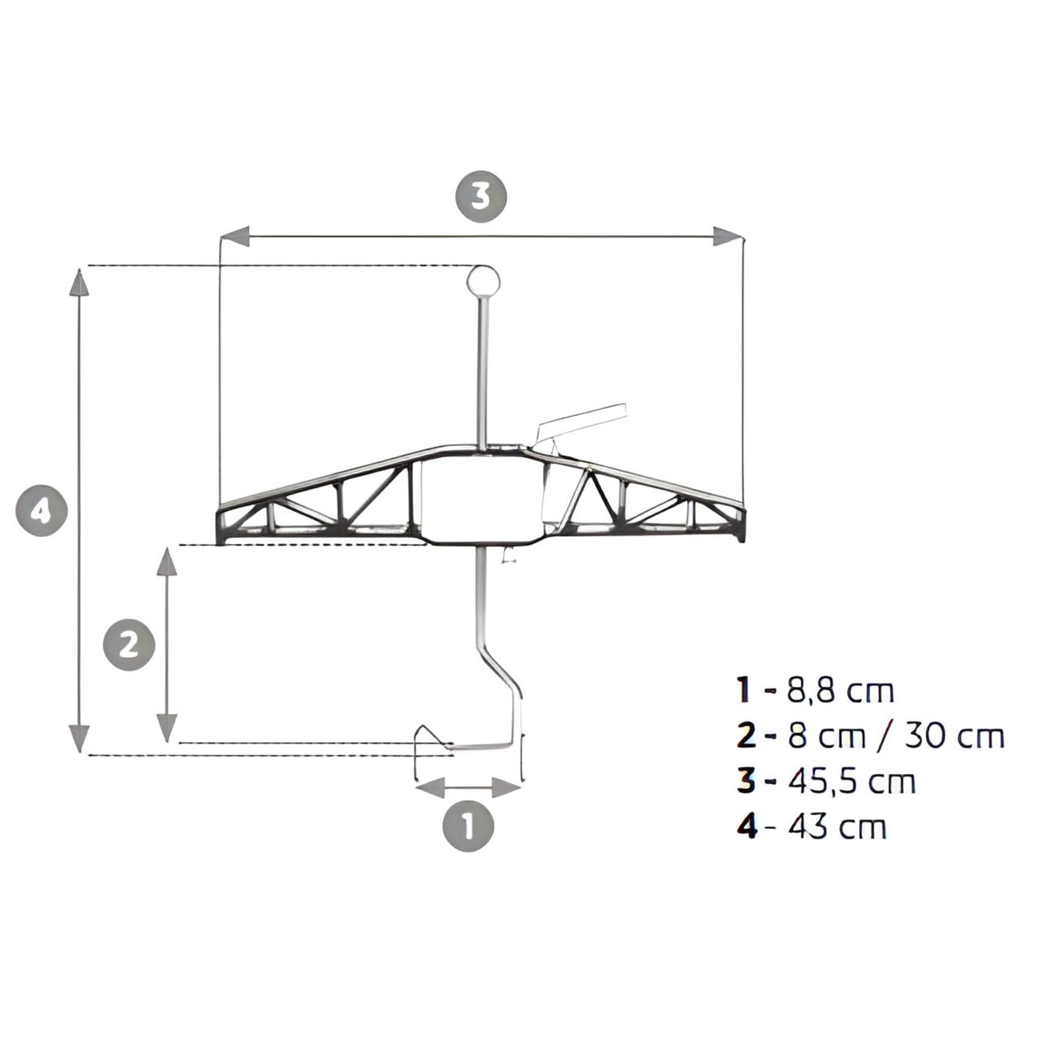 Bricoloco Sistema antifurto per fissaggio sicuro delle scale sulle barre dei veicoli – Kit 2 Pezzi di fissaggio antifurto per furgoni, auto, camper e veicoli industriali