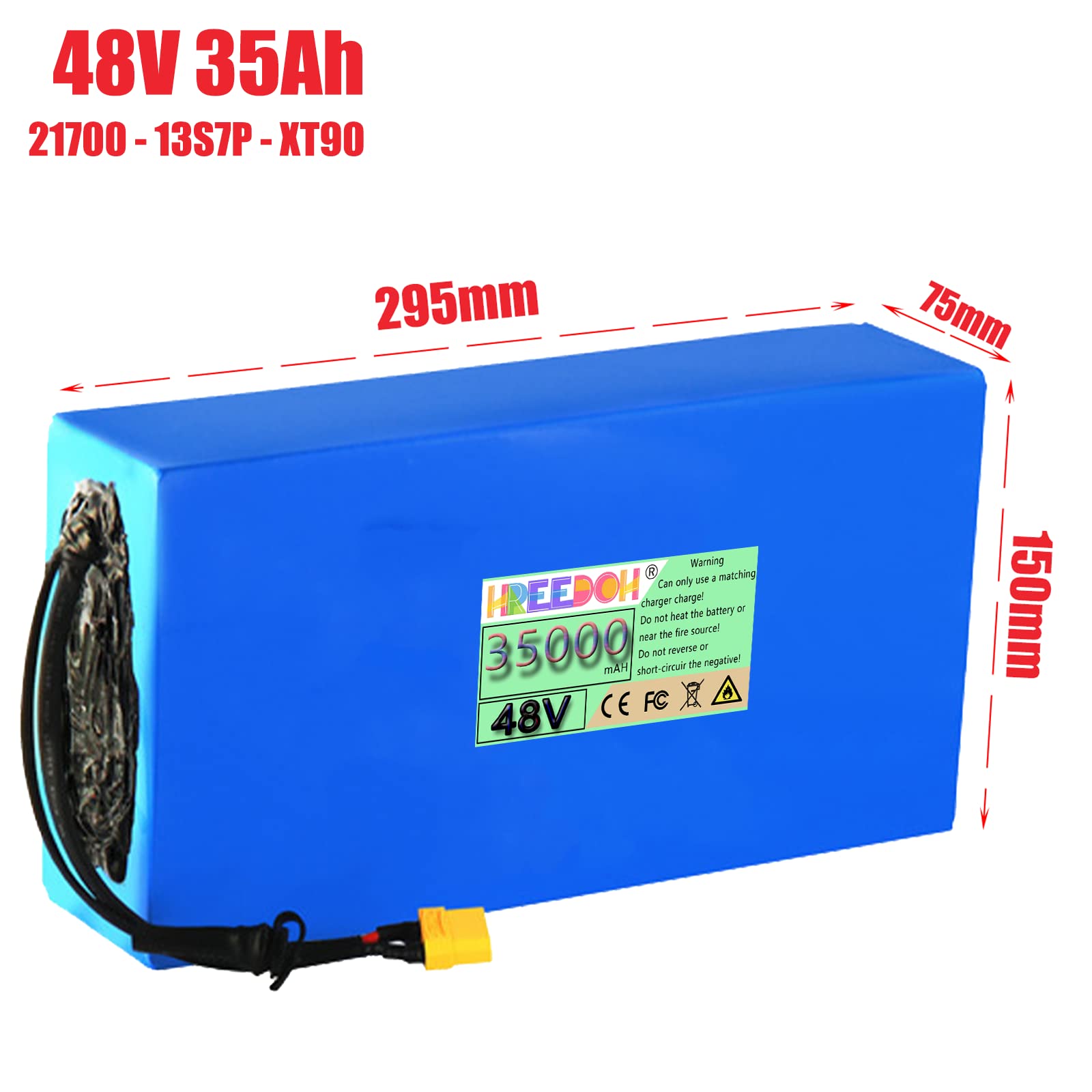 大特価　48V 35ah 電動自転車用リチウムイオンバッテリー Amazon.co.jp: 48V 35Ah E-バイク リチウムイオン バッテリー 48