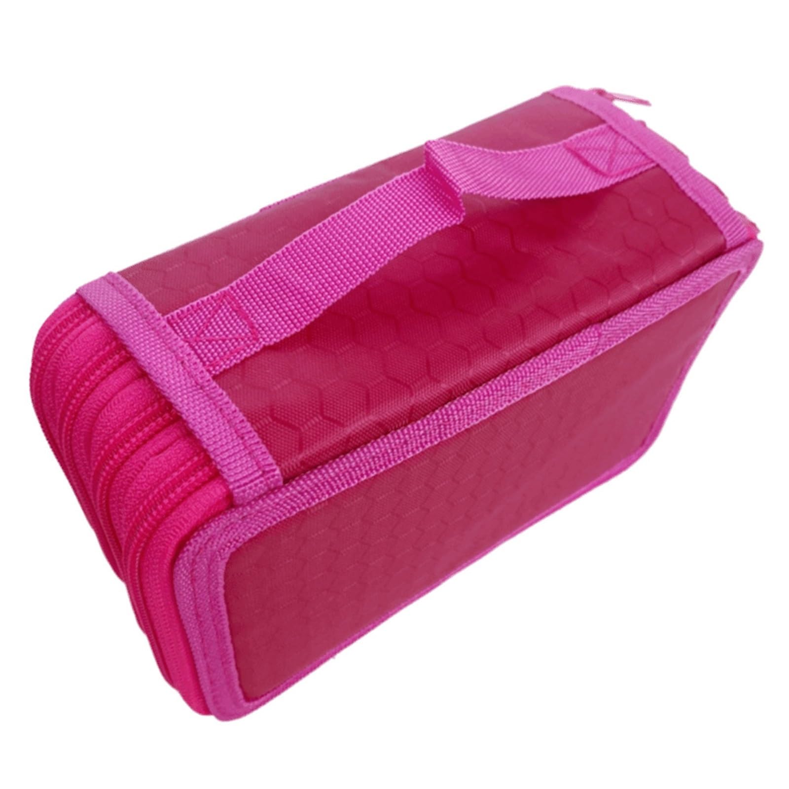 Support rangement for peinture et trousse scolaire grand format 72 trous rose pour feutres