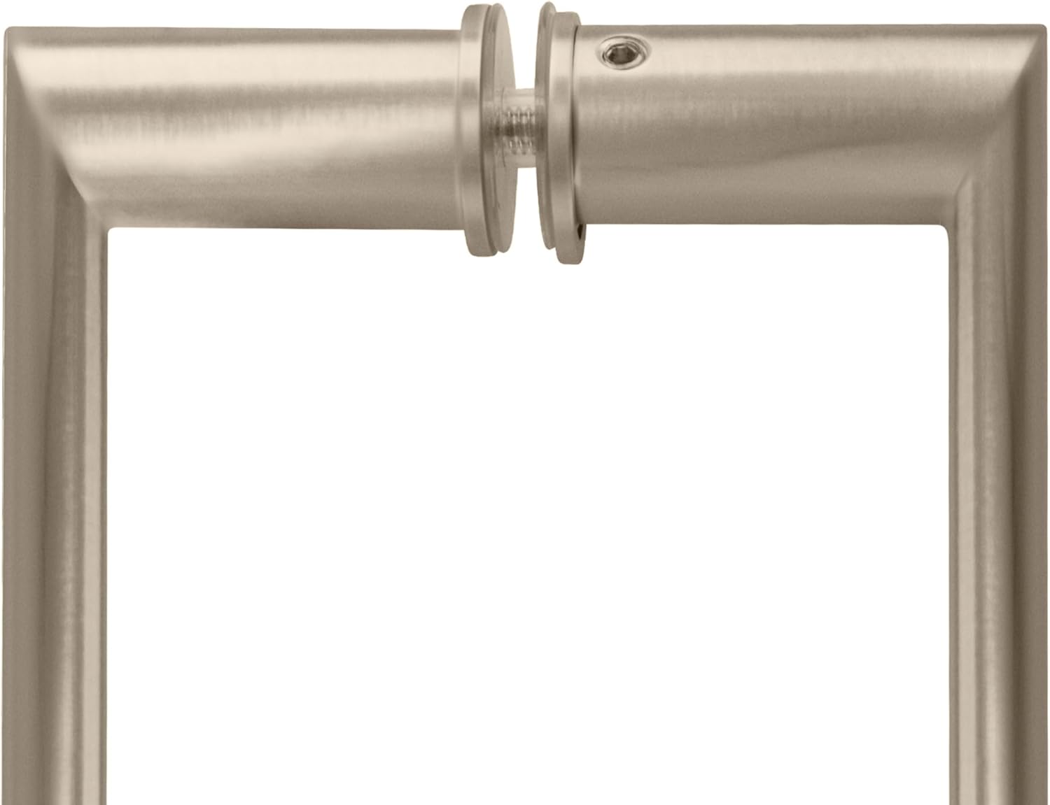 CRL 0R8X8BN 8" Brushed Nickel Back-to-Back Oval/Round Pull Handle