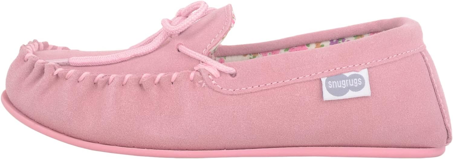 SNUGRUGS Grace Womens Suede Moccasins with Floral Cotton Inner and Rubber Sole 6 61Ksp5uL34L. AC SL1500
