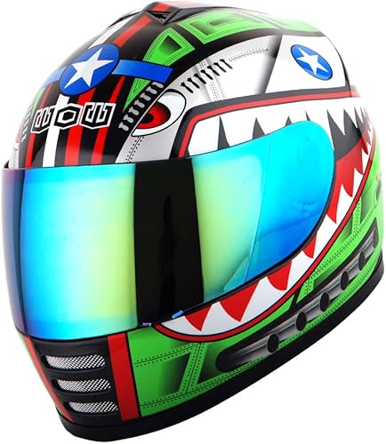 Miniatura 2 de WOW Casco integral para motocicleta, bicicleta urbana BMX MX para niños HKYB15