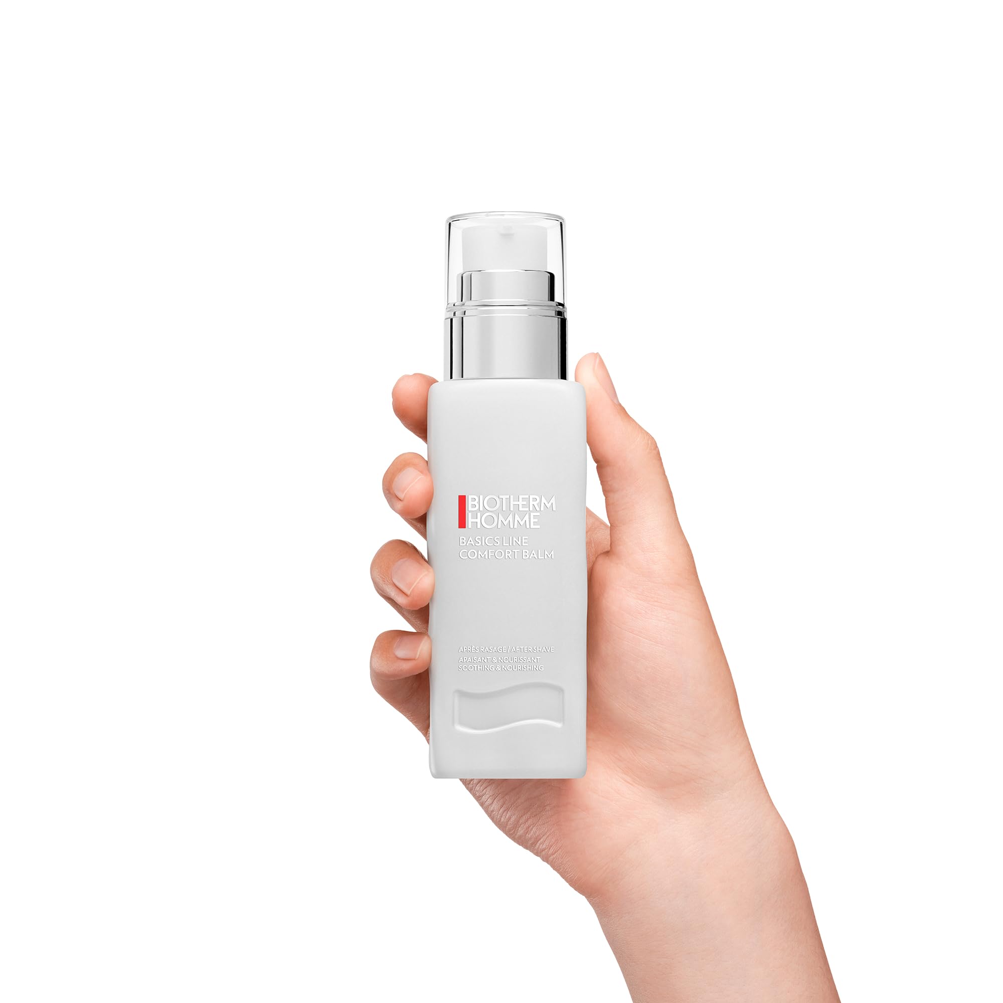 Biotherm Homme Comfort Balm, beruhigender Rasier Balsam gegen Hautreizungen, pflegendes After Shave für Männer, Gesichtspflege für alle Hauttypen und empfindliche Haut, 75 ml