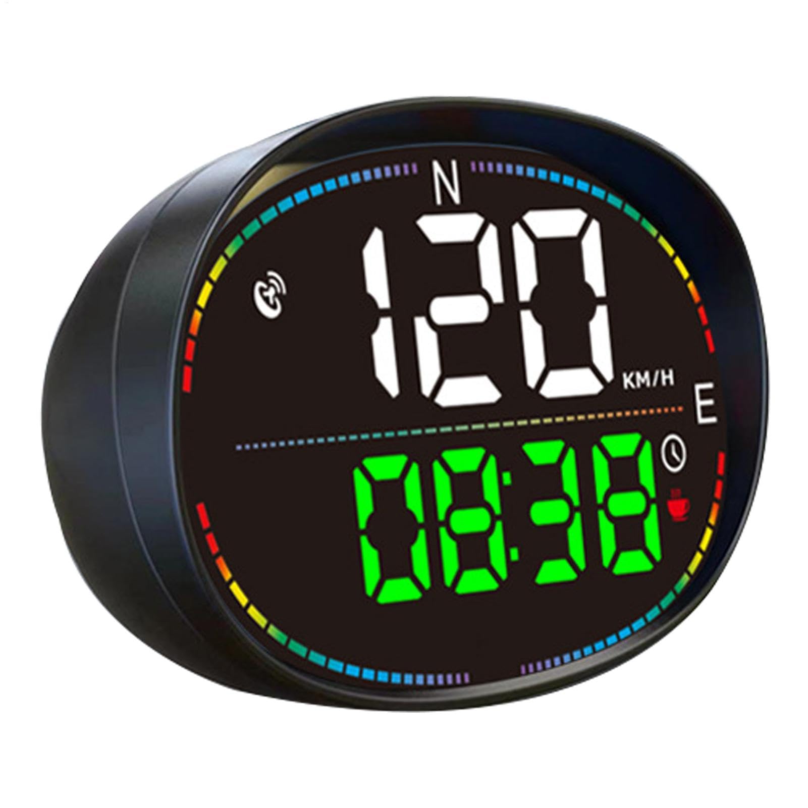 Esncddym GPS Smart Gauge | Digital Accurate Head Up Display - Car Speedometer Display, Car HUD with Speed MPH Compass Direction for Commuting
