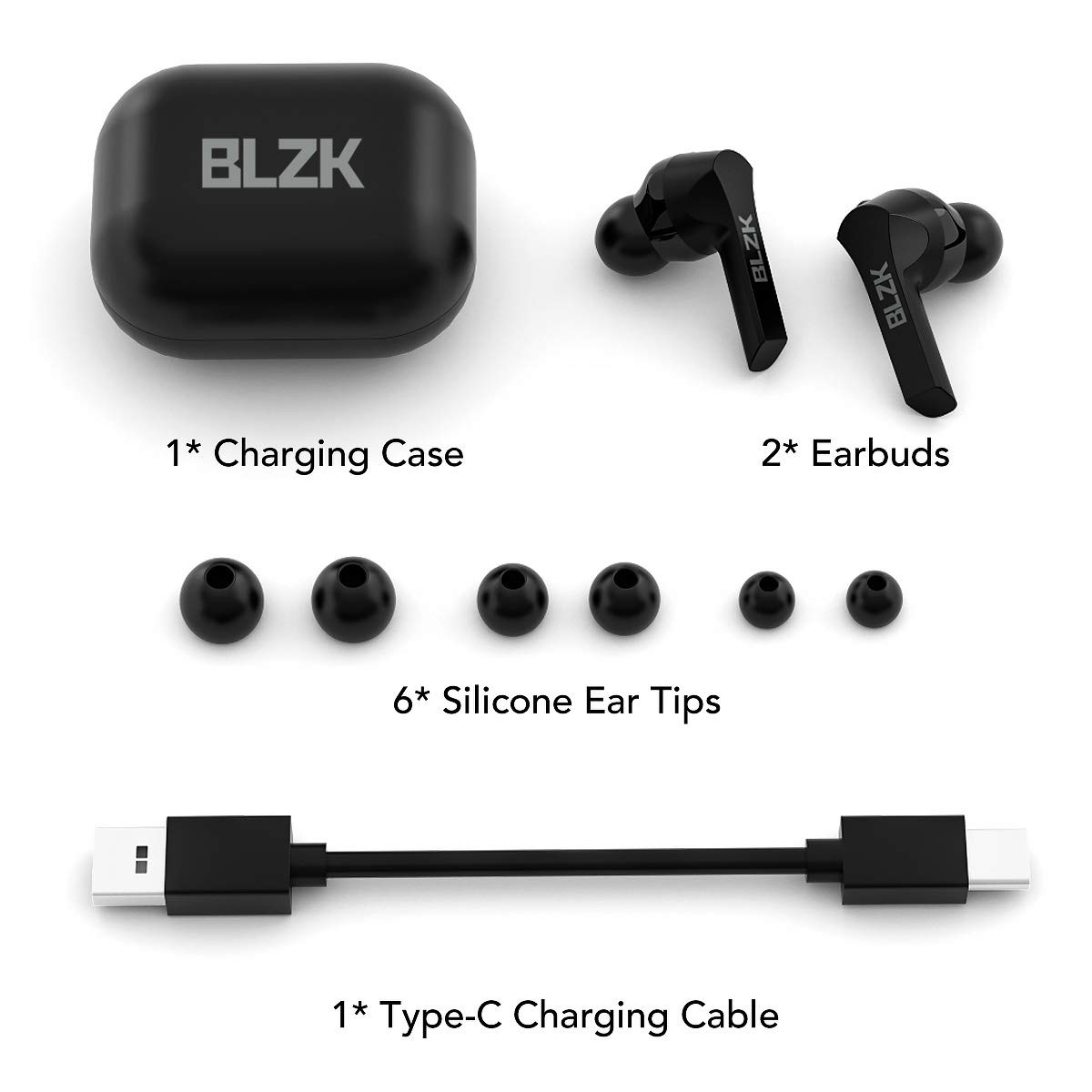 True Wireless Bluetooth Earbuds 5.0 