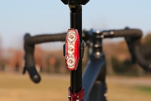 Miniatura 9 de CATEYE ViZ USB Rechargeable Daytime Safety Light  Super Bright LED Rear Bike Light, Visible up to 1 Mile, Opticube Lens, Day & Night Flash Modes,