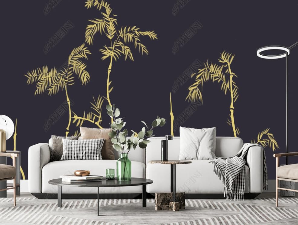 Papier peint intissé bambou 450x315 cm grand poster mural salon
