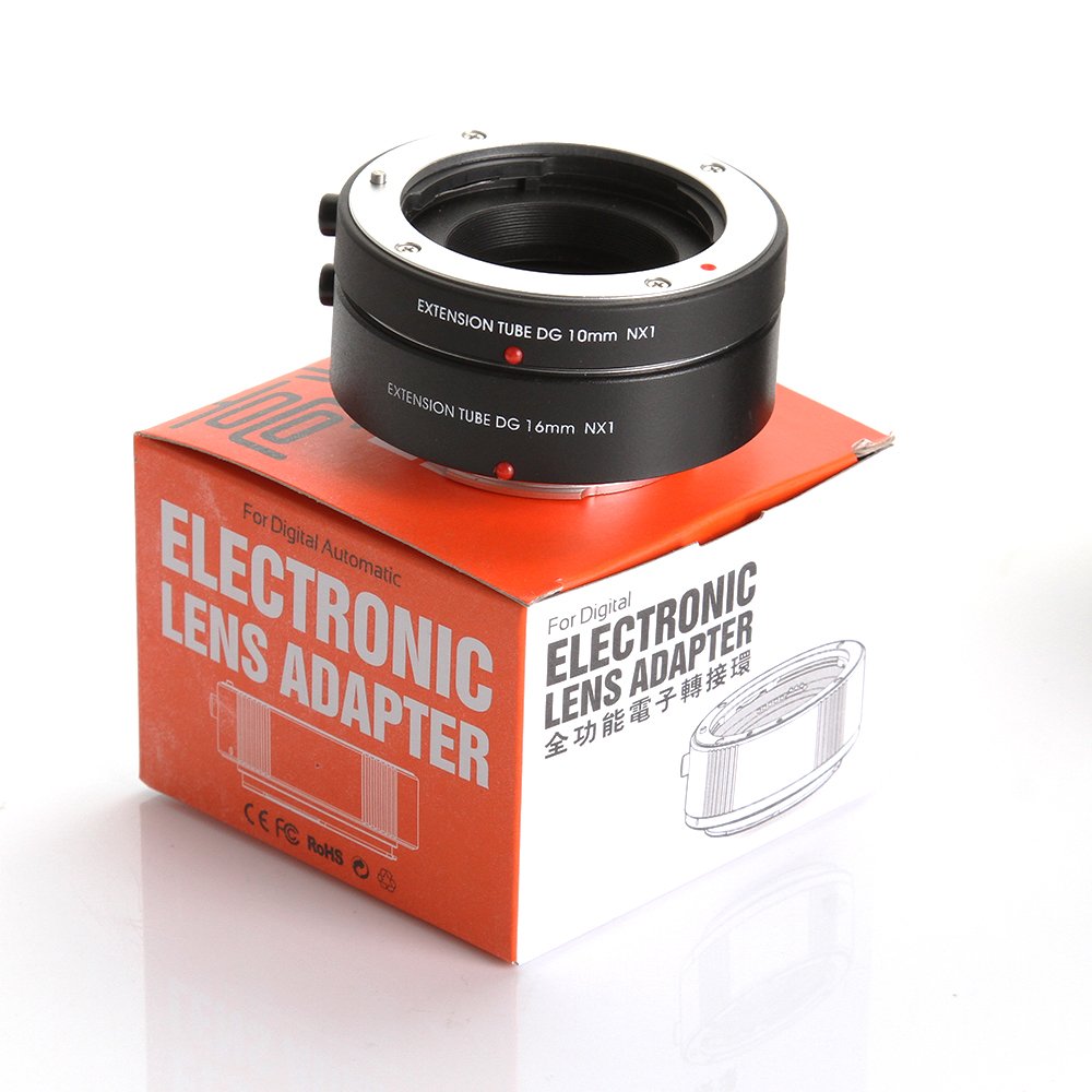 Ruili Autofocus Tube d'extension macro pour appareil photo Samsung NX Mount NX1 NX10 NX20 NX200 NX300 NX500 NX1000 NX1100 NX2000 NX3000 1000