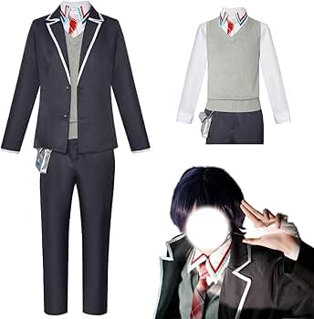 Amazon.co.jp: LUCKYCOS けんもち 剣持刀也 コスプレ 衣装 制服