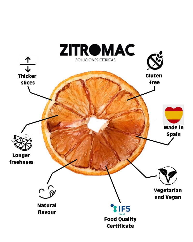 90g Getrocknete Zitronescheiben|Dehydrierte grüne Zitrone als Dekoration für Weihnacht, Glühwein, Getränke, Tee, Backen|Getrocknete fruchtscheiben für Cocktails, Gin 100% Natürliche Qualität