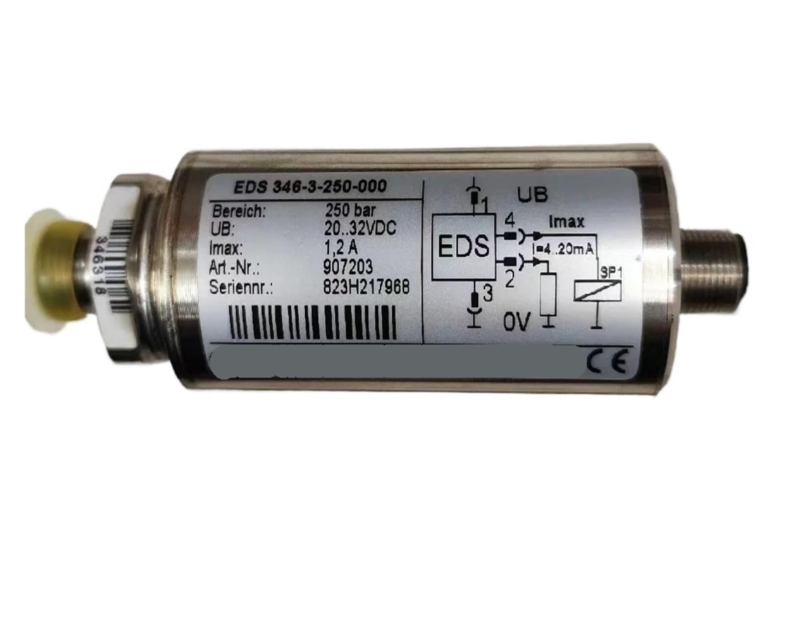 NACODLUL EDS346-3-250-000 EDS345-1-250-000 HDA3845-A-250-000 Pressure Sensor Electronic Pressure Relay(EDS346-3-250-000)