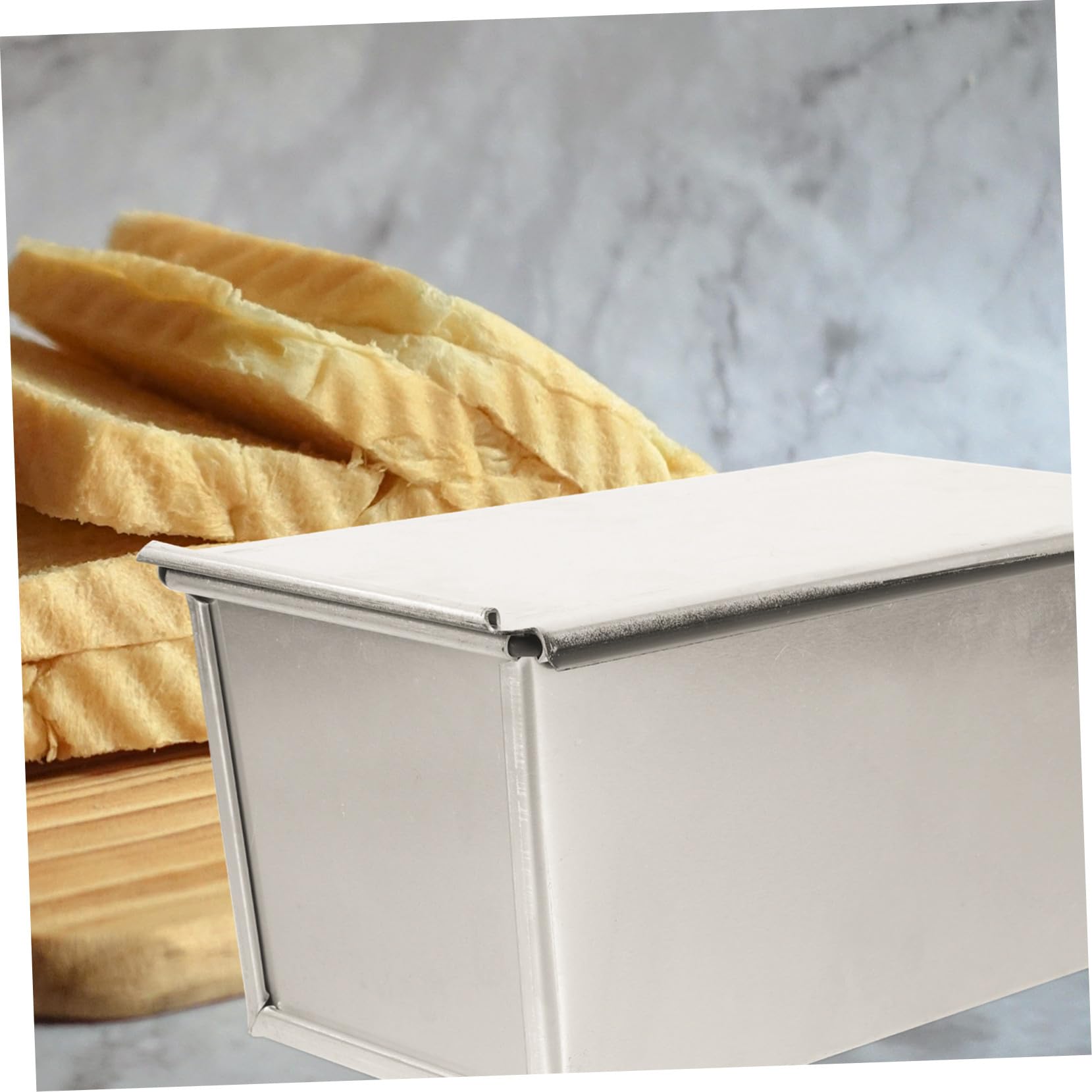 Antihaftbeschichtete Aluminiumlegierung Brotform mit Deckel für Toastbrot Große Kapazität und Gleichmäßige Wärmeverteilung für Bäckerei und Party
