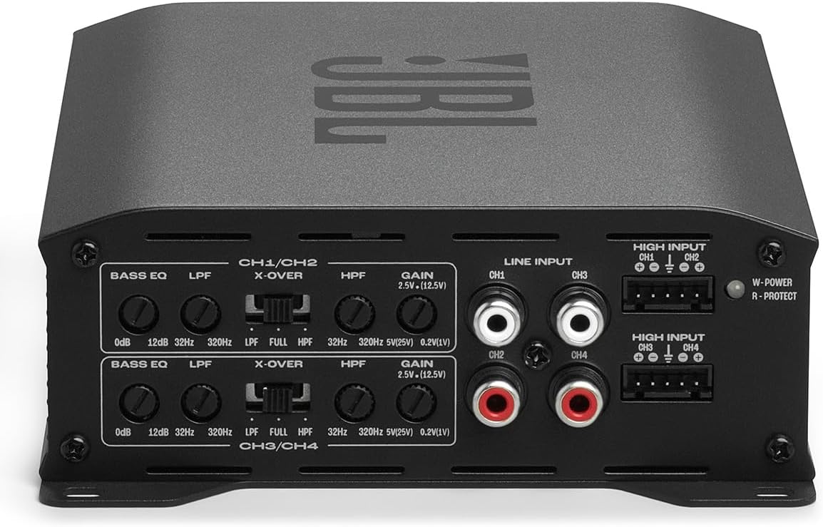 JBL S.tage GT 60041 amplifier control panel with input and adjustment knobs