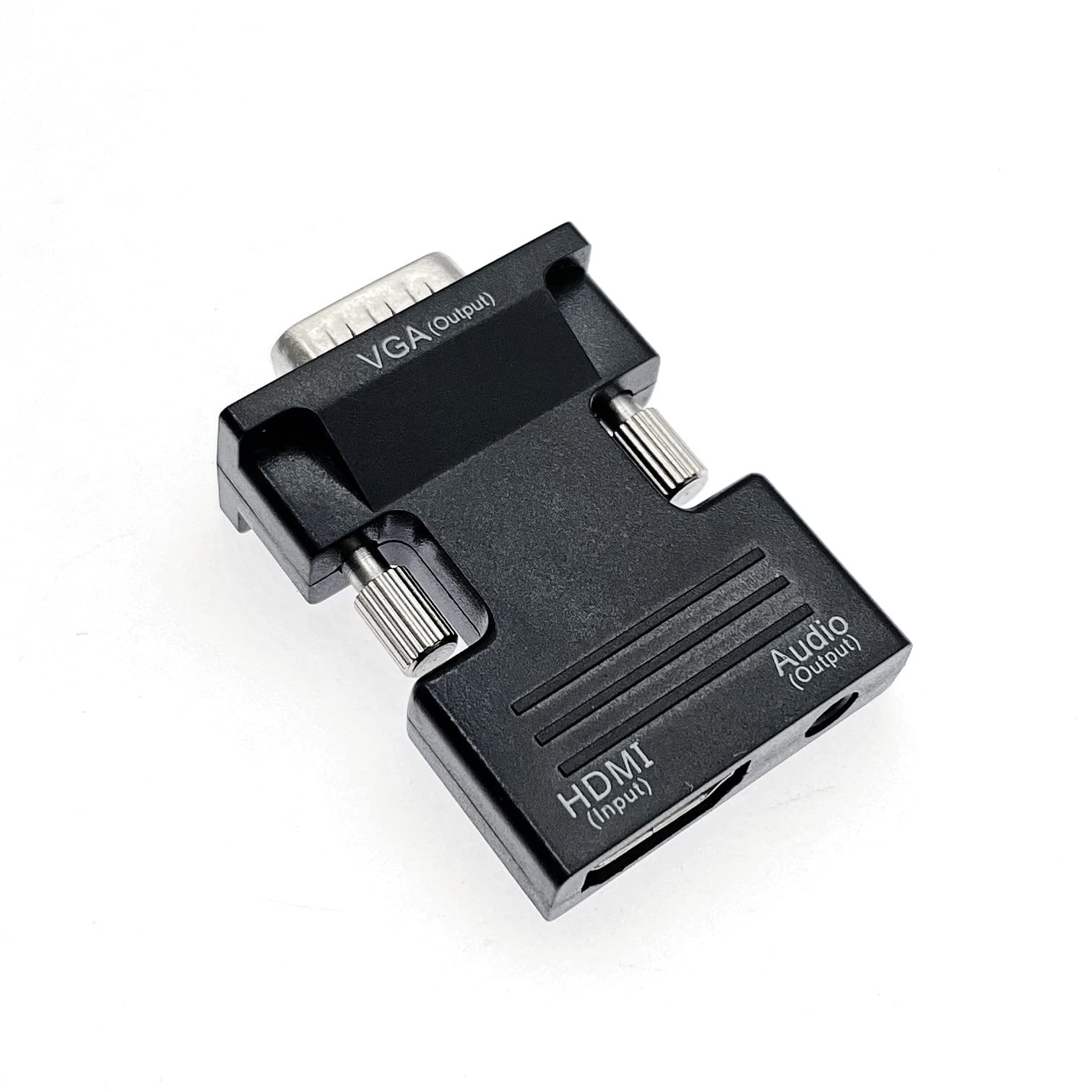 Adaptador HDMI A VGA 1080p Con Salida De Audio - Convierte Señal HDMI A VGA Para Conectar Portátiles A Monitores O Proyectores Antiguos
