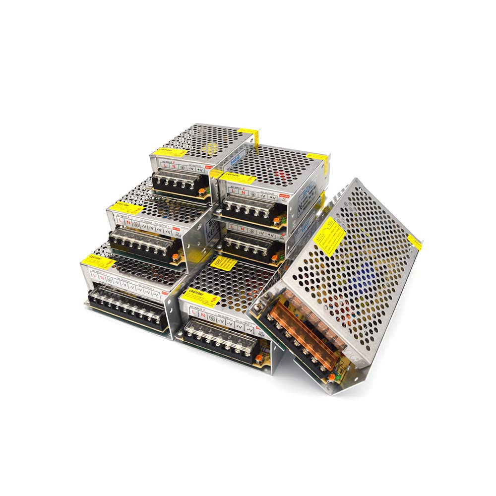 1 x LED-Schaltnetzteil, AC 110 V, 220 V, Stromadapter, LED-Trafo, 2 A, DC 12 V (Farbe : 5 A, Größe : DC 12 V)
