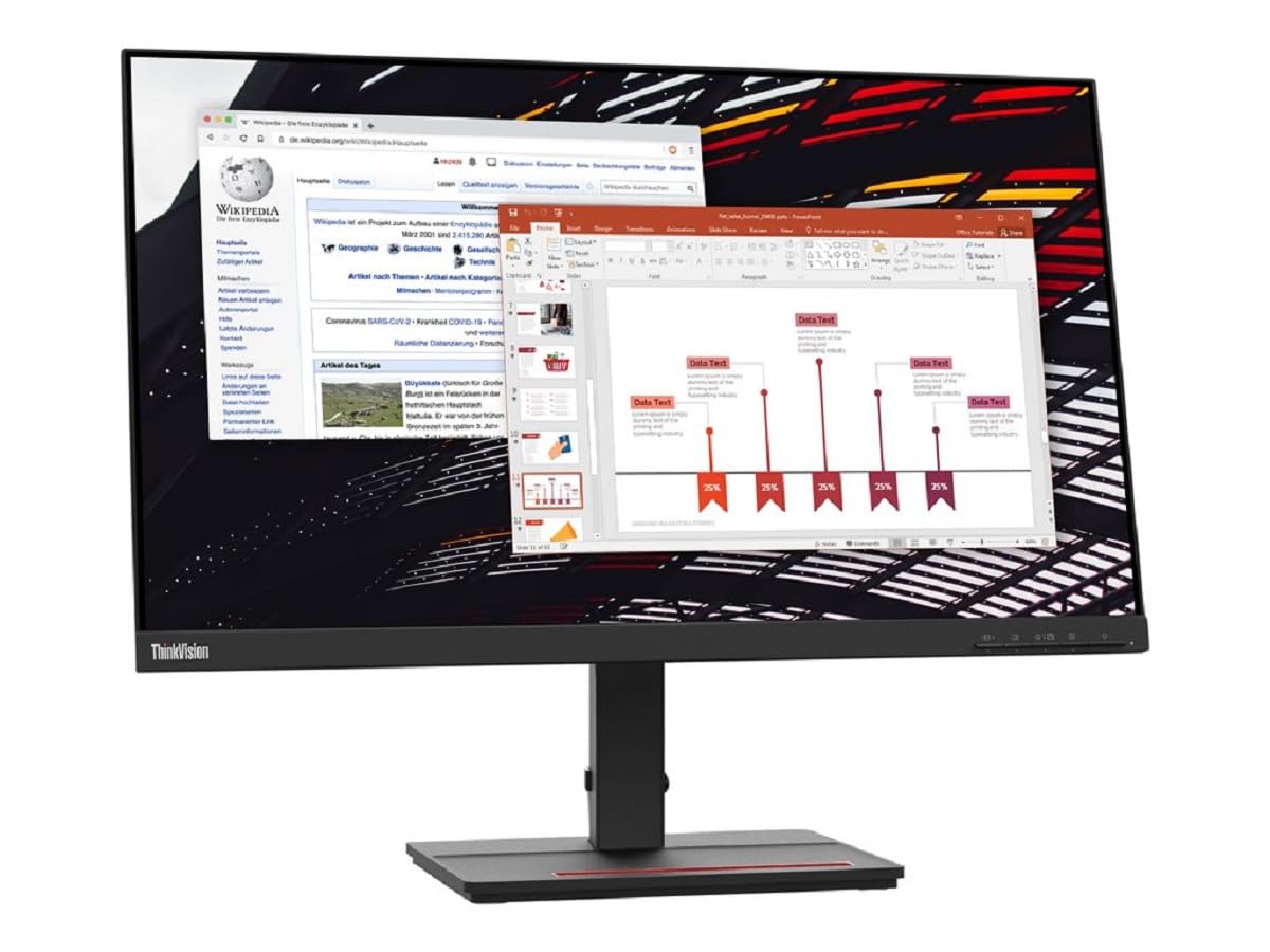 Lenovo ThinkVision S24e-20 60,5 cm (23.8") 1920 x 1080 Pixel Full HD Nero (62AEKAT2EU)