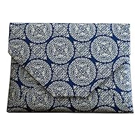 Amazon | 数寄屋袋 天平狩猟文錦 ネイビー 龍村裂 龍村美術織物 茶道具